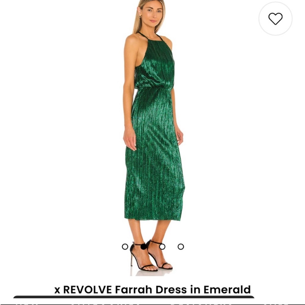 NWT House of Harlow Farrah Dress in Emerald